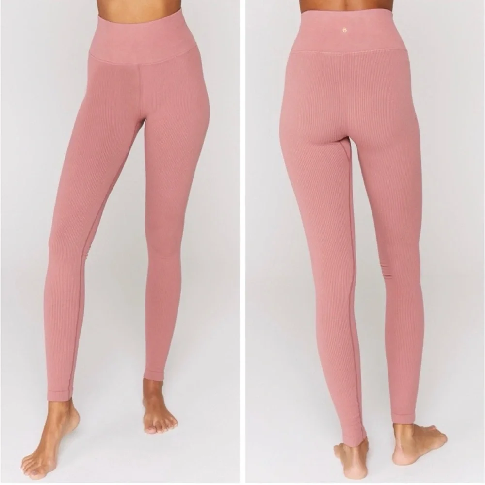 Spiritual Gangster Metta Ribbed High Rise Leggings size XS